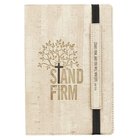 Dot Grid Journal: Stand Firm, Sand With Elastic Closure Imitation Leather