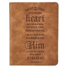 Journal: Trust in the Lord Brown, Handy-Sized (Prov 3:5-6) Imitation Leather