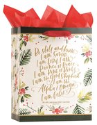 Christmas Gift Bag Large: Be Still (Psalm 46:10 KJV) (Incl Two Sheets Of Tissue Paper) Stationery