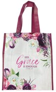Non-Woven Tote Bag: His Grace is Enough Burgundy (2 Cor 12:9) (His Grace Is Enough Collection) Soft Goods