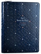 2020 16-Month Weekly Diary/Planner: For I Know the Plans, Navy/White/Red Stars Jer 29:11 (Faux Ziparound) Imitation Leather