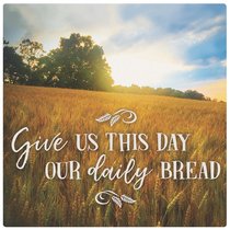 Ceramic Trivet: Give Us This Day Our Daily Bread, Field Scene Ceramic Trivet: Give Us This Day Our Daily Bread, Field Scene