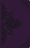 ESV Large Print Value Thinline Bible Lavender Filigree Design (Black Letter Edition) Imitation Leather