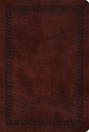 ESV Large Print Compact Bible Mahogany Border Design (Red Letter Edition) Imitation Leather