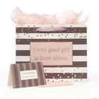 Gift Bag With Card: Every Good Gift, Striped Stationery