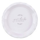Ceramic Pie Plate: Give Thanks (1 Thess 5:18) (Give Thanks Collection) Homeware