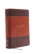 KJV Study Bible Brown Indexed Full-Color Edition (Red Letter Edition) Premium Imitation Leather