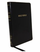KJV Thinline Bible Large Print Black (Red Letter Edition) Premium Imitation Leather