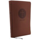 KJV Reference Bible Giant Print Brown (Red Letter Edition) Premium Imitation Leather