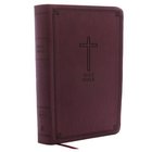 KJV Reference Bible Indexed Personal Size Giant Print Burgundy (Red Letter Edition) Premium Imitation Leather