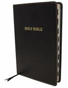 KJV Thinline Bible Large Print Black Indexed Red Letter Edition Imitation Leather