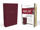 NKJV Reference Bible Giant Print Burgundy (Red Letter Edition) Imitation Leather