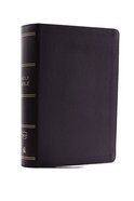 NKJV Compact Reference Bible Black (Red Letter Edition) Genuine Leather
