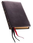 NKJV Thinline Reference Bible Large Print Black Premier Collection (Black Letter Edition) Genuine Leather