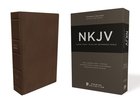 NKJV Thinline Reference Bible Large Print Brown Premier Collection (Black Letter Edition) Genuine Leather