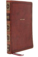 KJV Thinline Bible Giant Print Brown (Red Letter Edition) Premium Imitation Leather