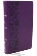 NKJV End-Of-Verse Reference Bible Personal Size Large Print Purple (Red Letter Edition) Premium Imitation Leather