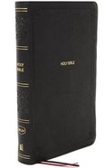 NKJV End-Of-Verse Reference Bible Personal Size Large Print Black (Red Letter Edition) Premium Imitation Leather