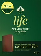 NLT Life Application Study Bible Third Edition Large Print Brown/Tan (Black Letter Edition) Imitation Leather