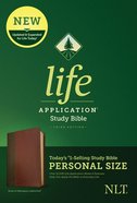 NLT Life Application Study Bible 3rd Edition Personal Size Brown/Mahogany (Black Letter Edition) Imitation Leather