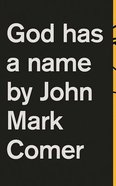 God Has a Name (Unabridged, 4 Cds) CD