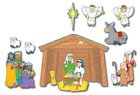 Bulletin Board Set: Nativity Prek-Grade5 / Ages 4-11 (15 Pieces) Pack
