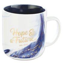 Ceramic Mug: Hope & a Future, Blue/White Marble/Gold Etching (Jer 29:11) Ceramic Mug: Hope & a Future, Blue/White Marble/Gold Etching (Jer 29:11)