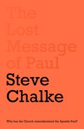The Lost Message of Paul Paperback