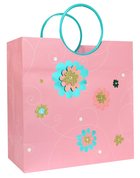 Gift Bag Large: Thank God Everyday, Pink/Blue Flowers (Incl Two Sheets Tissue Paper & Gift Tag) Stationery