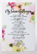 Woodland Grace Plaque: My Serenity Prayer, Pink/Floral Plaque