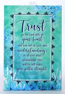 Whispers of the Heart Plaque: Trust in the Lord... Green Plaque