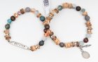 Story Bracelet: Stretchable, Semi-Precious Stones, Blessed, 20Cm Jewellery