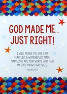 Poster Large: God Made Me Just Right Poster