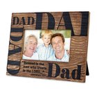 Cast Stone Photo Frame: Blessed Dad (Jeremiah 17:7) Homeware