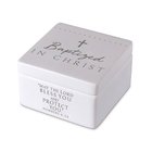 Keepsake Box Precious Occasions: Baptized in Christ, Cast Stone (Numbers 6:24) Homeware