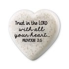 Scripture Stone: Hearts of Hope - Trust (Proverbs 3:5) Homeware
