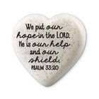 Scripture Stone: Hearts of Hope - Hope (Psalm 33:20) Homeware
