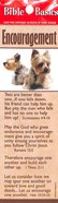 Encouragement , Cute Puppies, Various Scriptures (10 Pack) (Bible Basics Bookmark Series) Stationery