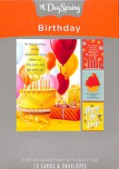 Boxed Cards Birthday: Images (Party, Cake, Candles) Box