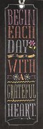 Bookmark Chalk With Tassel: Begin Each Day With a Grateful Heart Stationery