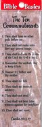 The Ten Commandments (10 Pack) (Bible Basics Bookmark Series) Stationery