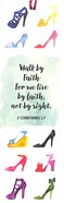 Bookmark With Tassel: Walk By Faith Stationery