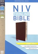 NIV Thinline Bible Giant Print Burgundy (Red Letter Edition) Bonded Leather