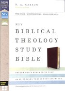 NIV Biblical Theology Study Bible Burgundy Indexed (Black Letter Edition) Bonded Leather