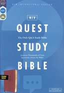 NIV Quest Study Bible Brown Indexed Premium Imitation Leather