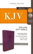 KJV Deluxe Gift Bible Purple (Red Letter Edition) Premium Imitation Leather