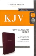 KJV Gift and Award Bible Burgundy (Red Letter Edition) Imitation Leather