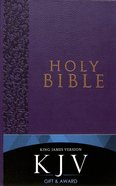 KJV Gift & Award Bible Purple (Black Letter Edition) Imitation Leather