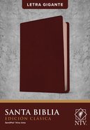 Ntv Santa Biblia Edicion Clasica Letra Gigante Burgundy Indexed (Red Letter Edition) Imitation Leather
