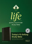 NLT Life Application Study Bible 3rd Edition Black/Onyx Indexed (Black Letter Edition) Imitation Leather